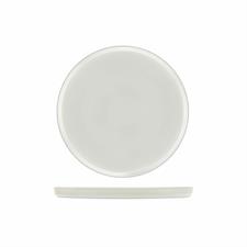 JUSTWHITE-PIATTO TONDO CON BORDO CM 22,8